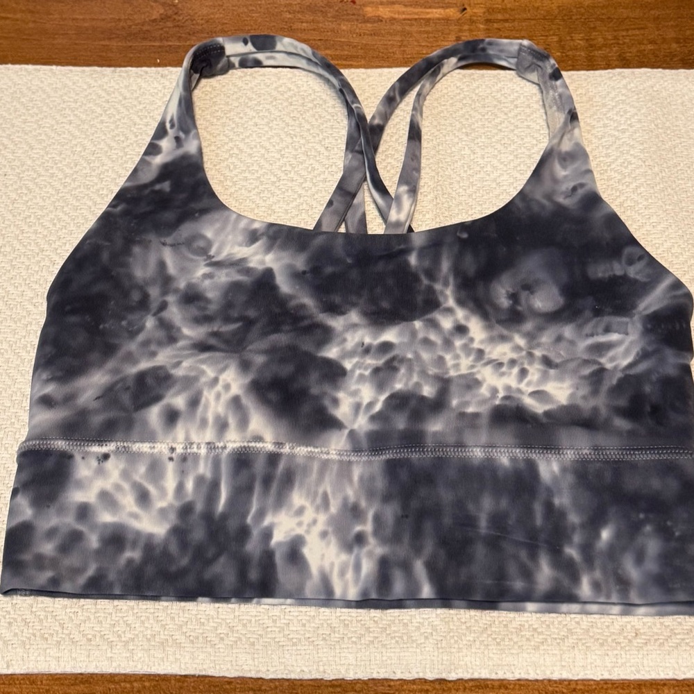 Lululemon Black and Gray Racerback Sports Bra